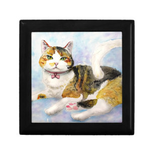 Watercolor Cat Gift Box