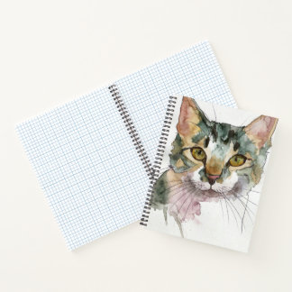 Watercolor Cat Notebook