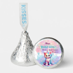 Watercolor Caticorn Meow-Gical Birthday Hershey®'s Kisses®
