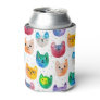 Watercolor cats and friends can cooler