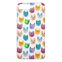 Watercolor cats and friends iPhone 8 plus/7 plus case