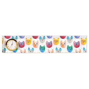 Watercolor cats and friends desk name plate