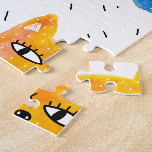 Watercolor cats and friends jigsaw puzzle Watercolor cats and friends jigsaw puzzle