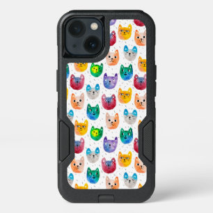 Watercolor cats and friends iPhone 13 case