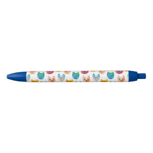 Watercolor cats and friends pen