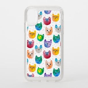 Watercolor cats and friends speck iPhone XR case