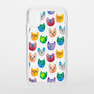 Watercolor cats and friends speck iPhone XR case