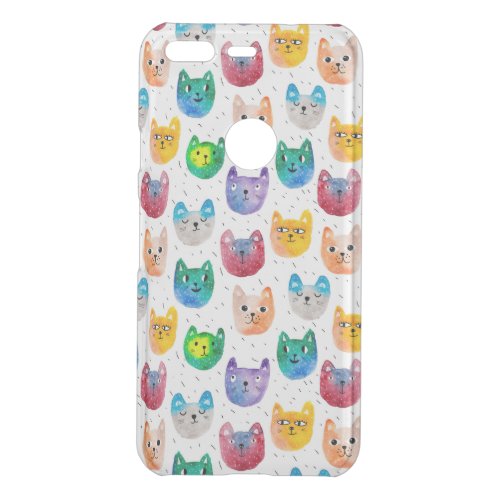 Watercolor cats and friends uncommon google pixel case