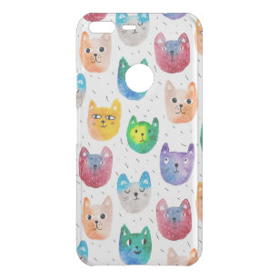 Watercolor cats and friends uncommon google pixel XL case