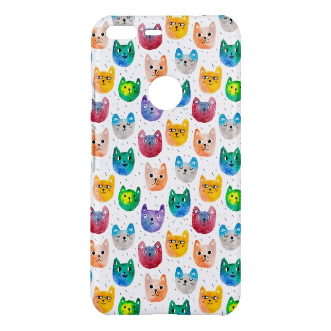 Watercolor cats and friends uncommon google pixel XL case (Back)