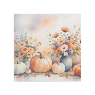 Watercolor celebrating fall gallery wrap