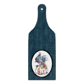 Watercolor Cello Vignette  Cutting Board