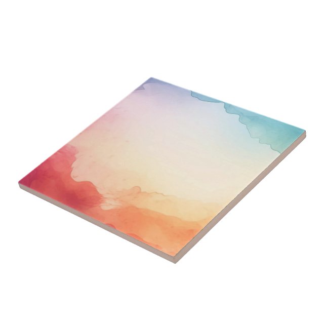 Watercolor Ceramic Tile (Side)
