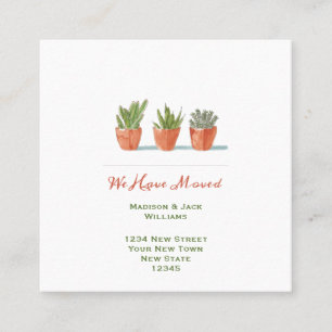 Watercolor Change of Address Moving Announcement