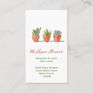 Watercolor Change of Address Moving Announcement