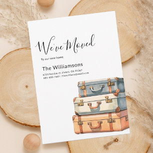 Watercolor Change of Address Moving Announcement