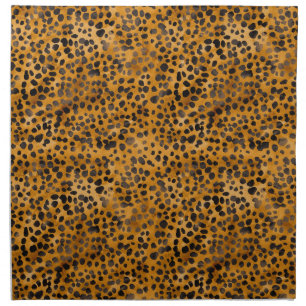 Watercolor Cheetah Print Cloth Napkin