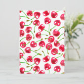 Watercolor cherries pattern (Standing Front)