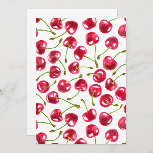 Watercolor cherries pattern (Front/Back)