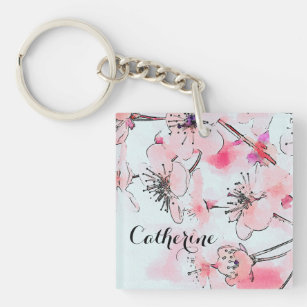 Fifth Avenue Manufacturers Washington DC Keychain Cherry Blossoms