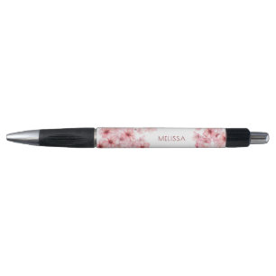 Watercolor Cherry Blossoms Pink Floral Pen