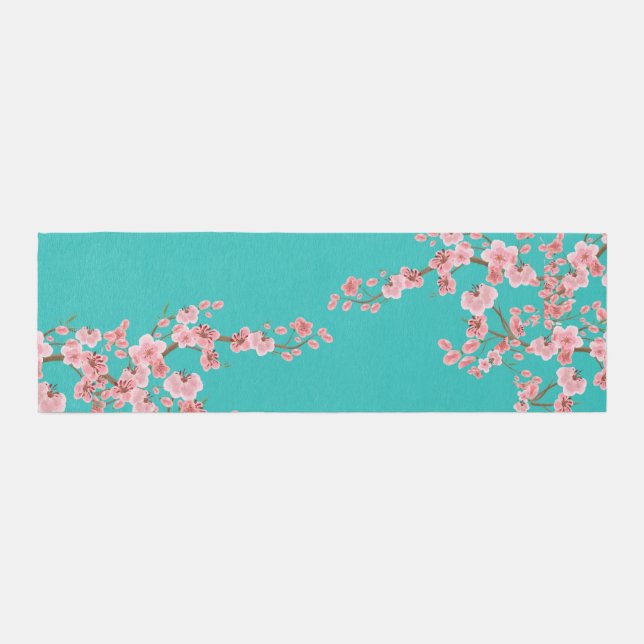 Watercolor Cherry Blossoms  Runner (Front)