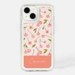 Watercolor Cherry Pattern Speck iPhone 14 Case