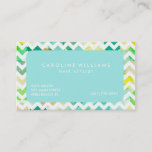 Watercolor Chevron Hairstylist Appointment at Zazzle