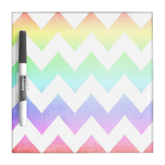 Watercolor Chevrons Dry Erase Board