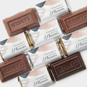 Watercolor Chic Bridal Shower Thank You Hershey's Miniatures