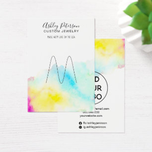 Watercolor chic jewelry ring holder display