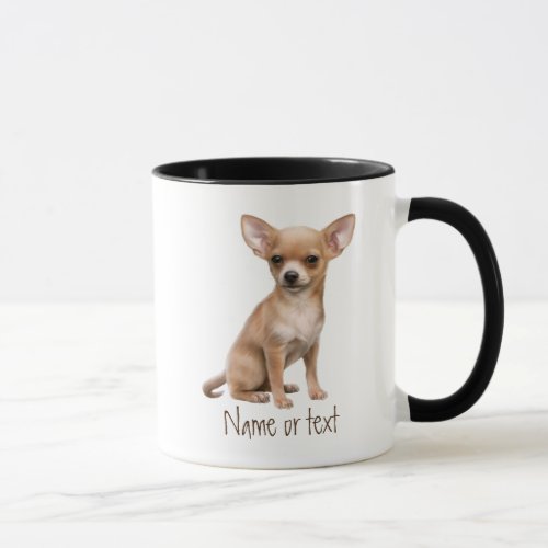 Watercolor Chihuahua Pet Dog Animal Custom Mug