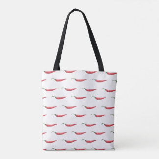 Watercolor Chilies Tote Bag