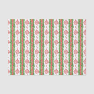 Watercolor Chinoiserie Bow Garland Christmas Tissue Paper