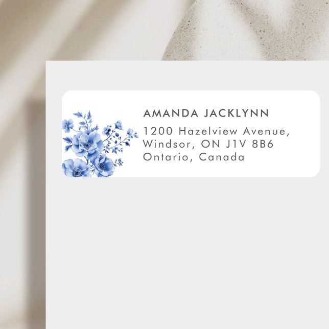 Watercolor Chinoiserie floral Label (Creator Uploaded)