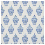 Watercolor Chinoiserie Ginger Jar Fabric