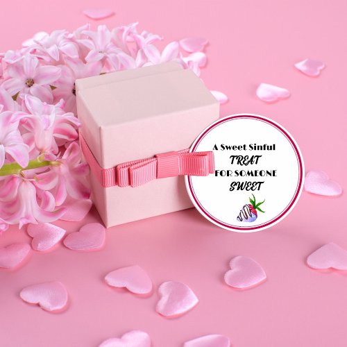 Watercolor Chocolate Covered Strawberry Treat Favor Tags