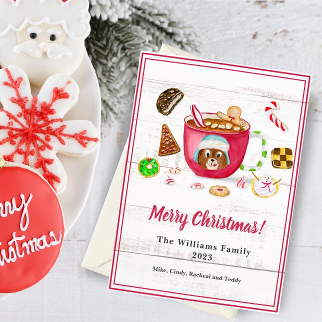 Watercolor Chocolate Gingerbread Cookie Holiday (Cozy cocoa and Christmas treats, spreading sweet holiday joy digitally!)