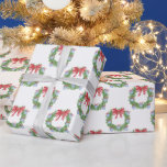 Watercolor Christmas Chinoiserie Ornament Wreath Wrapping Paper<br><div class="desc">PreppyPrint.com - Celebrate Christmas in style! Add your personalized touch. Transfer this design onto the products of your choice too! Please visit my designer store,  PreppyPrint.com,  for coordinating items.</div>