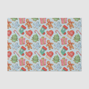 Watercolor Christmas Cookies Tissue Paper