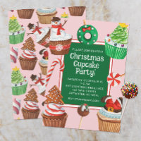 Watercolor Christmas Cupcake Decorating Party