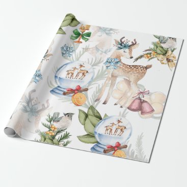 Watercolor Christmas Elegant Wrapping Paper