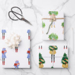 Watercolor Christmas Fashion Girls Wrapping Paper Sheets<br><div class="desc">PreppyPrint.com - Spread Christmas cheer! Add your personalized touch to this wrapping paper. Transfer this design onto the products of your choice too! Graphics by LABFcreations.etsy.com. Please visit my designer store,  PreppyPrint.com,  for coordinating items.</div>