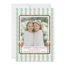 Watercolor Christmas Garland Nutcracker One Photo