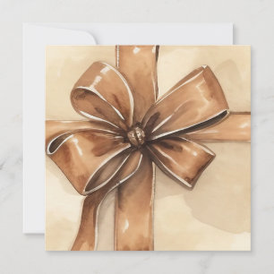 Watercolor Christmas Gift Certificate Card