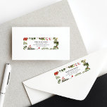 Watercolor Christmas Greenery Return Address Label<br><div class="desc">Introducing our Custom Christmas Open House Return Address Label that promises to spread holiday cheer and set the tone for your festive gathering! Our uniquely designed invitation captures the true essence of the holiday spirit. Adorned with vibrant greenery foliage, luscious berries, and a classic toy nutcracker, this label is the...</div>