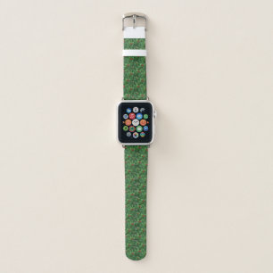 Watercolor Christmas Holly Berries Apple Watch Band