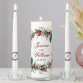And the Two Shall Become One Elegant Red Rose Unity Candle Set | Zazzle