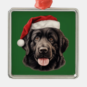 Watercolor Christmas Newfoundland Ornament
