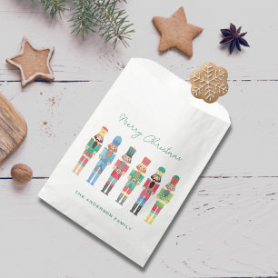 WATERCOLOR CHRISTMAS NUTCRACKER FAVOR BAG
